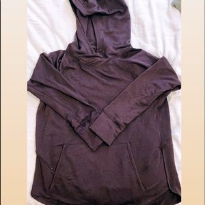 purple athletic hoodie